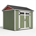 Abri de jardin 200 x 120 x 180 cm en bois vert avec double porte